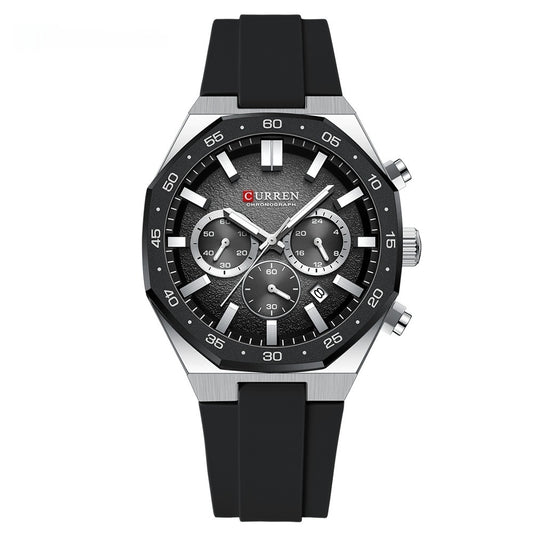Calendar Waterproof Six-hand Mens Watch
