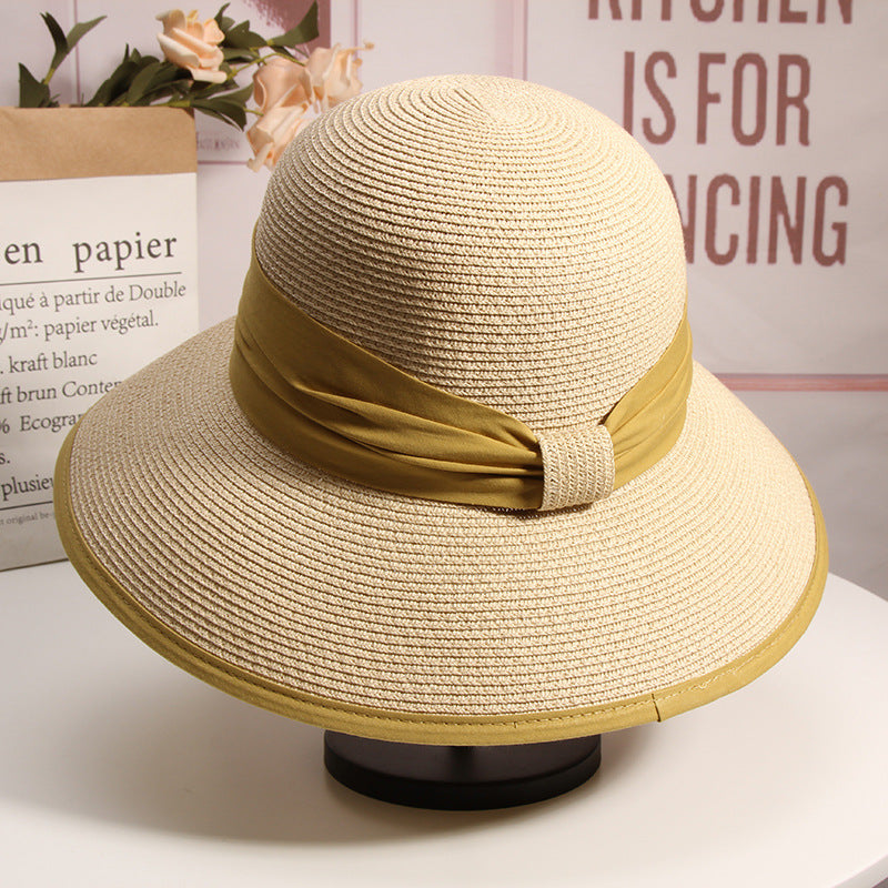 Leisure Travel Sun Color Block Fisherman Hat