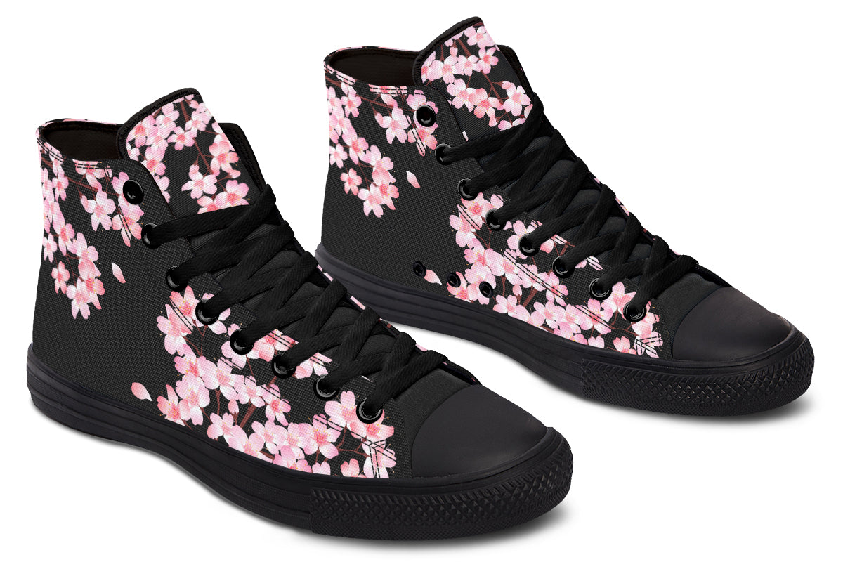 Printed Couple High-top Canvas Shoes