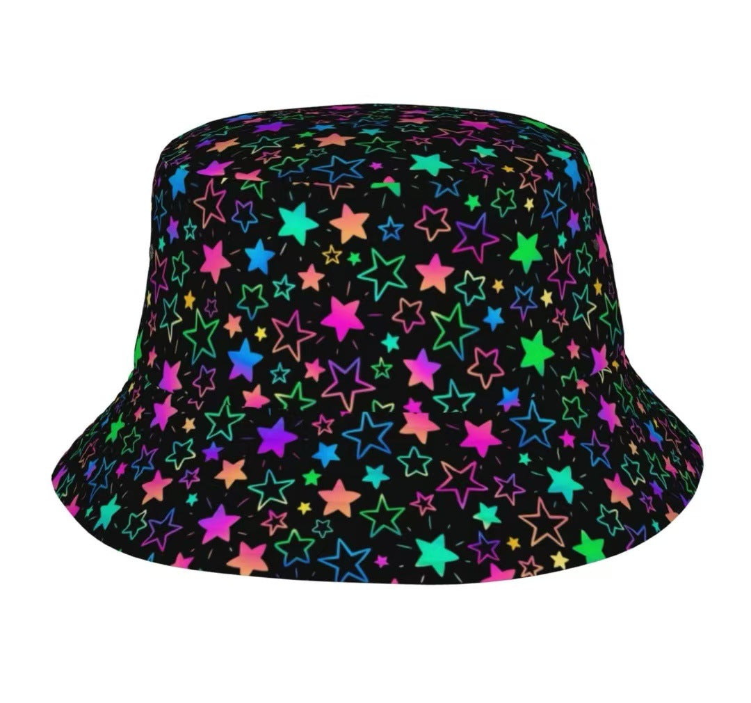 Creative Pattern Series Double-sided Wear Sunshade Breathable Bucket Hat