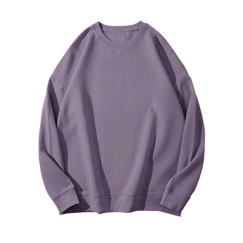 Dame Sweater i Ensfarvet med Pelsdetaljer