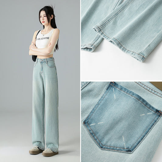 Mint Mambo Green Wide Leg Soft Jeans