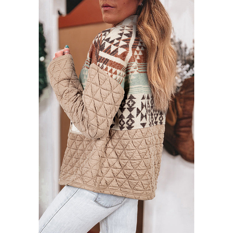 European And American Fashion & Trend Printed Warm Jacket