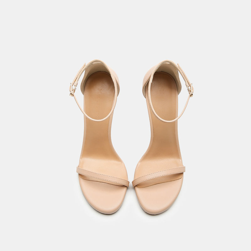 Stiletto Nude Color 12cm Platform High-heel Sandals