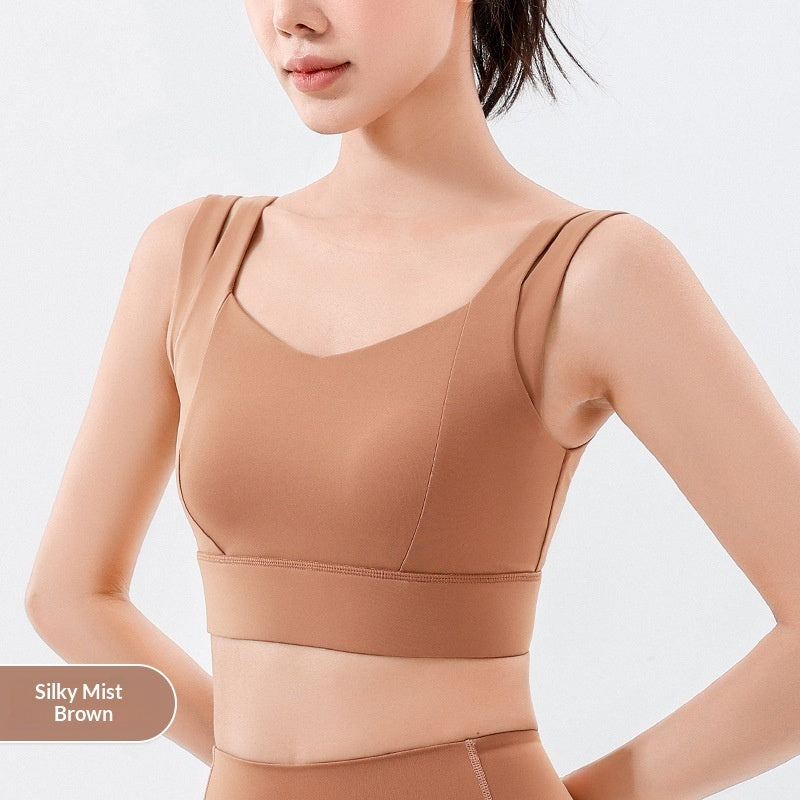 High-impact Resistant Fake Two-piece Fitness Yoga Vest