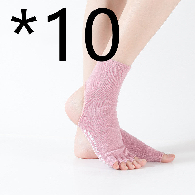 Women's Mid-tube Five-finger Split-finger Yoga Socks