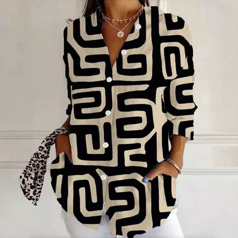 Women's Long Half Sleeve Floral Print Cardigan