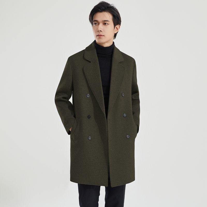 New Stylish Double-faced Wool And Cashmere
