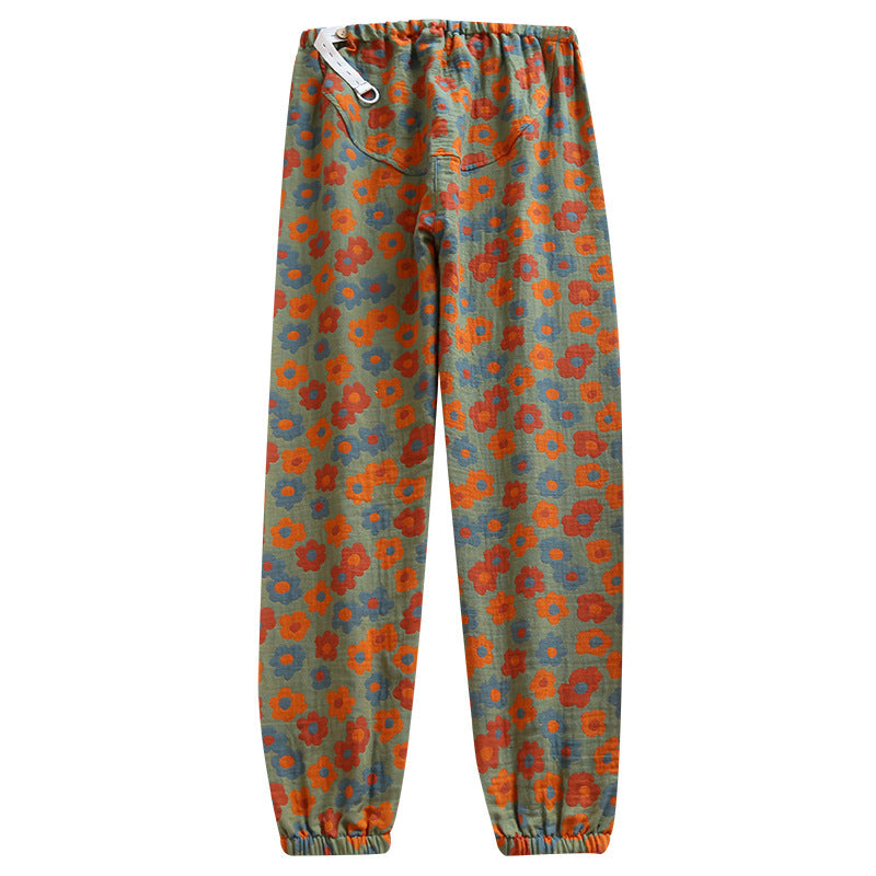 Yarn-dyed Jacquard Maternity Pants Four Seasons Thin Can Be Worn Outside P
