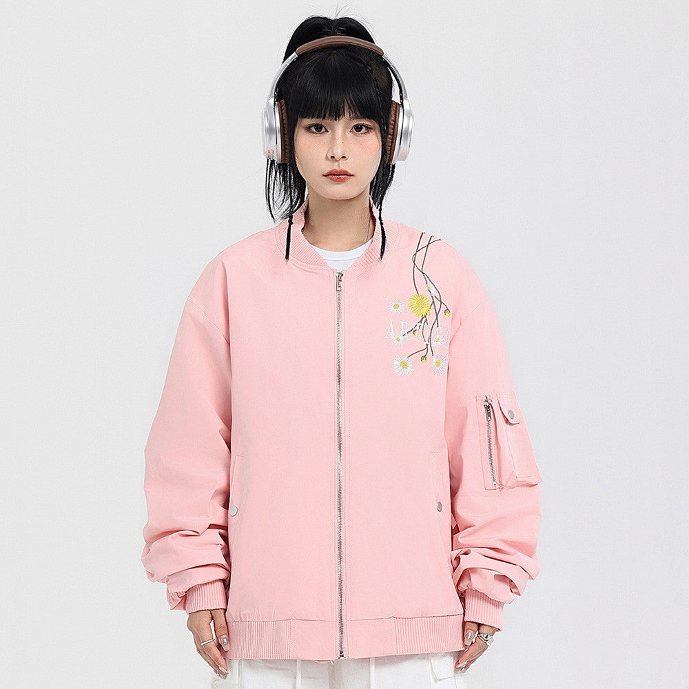Embroidered Baseball Uniform Coat Men's Spring And Autumn