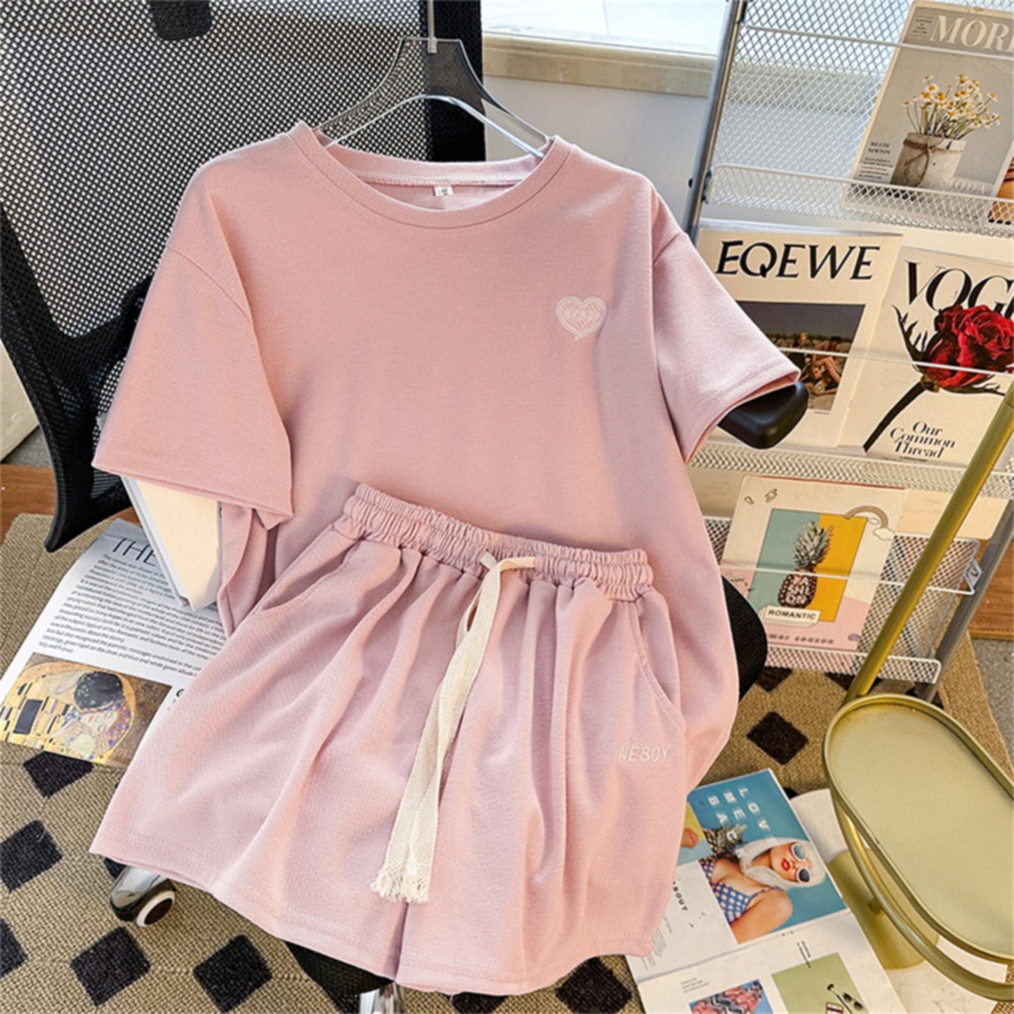 Women's Loose-fitting Two-piece Comfortable Sportswear Set