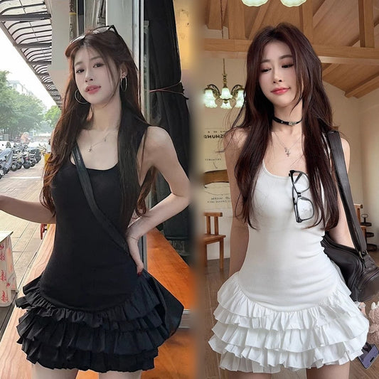 Sexy And Cute White Lace Slip Dress