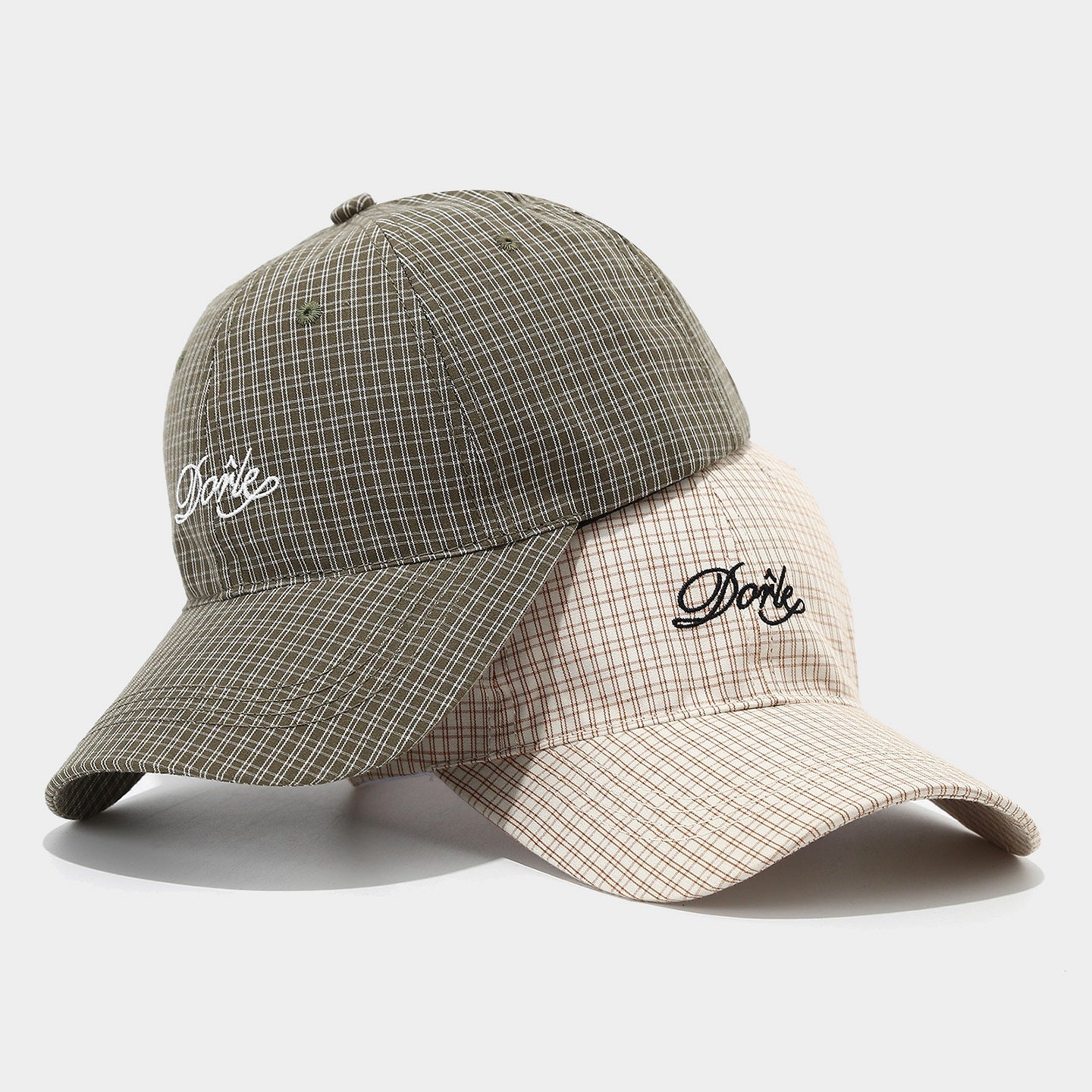 Korean Style Fashion All-match Plaid Peaked Cap Couple Sun Hat