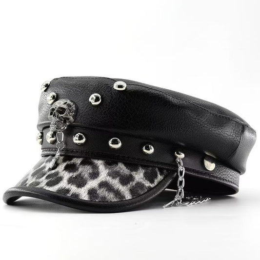 Navy Hat Fashion Punk Y2g Beret