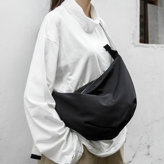 Simple Casual Canvas Bag Men's Chest Japanese Dumpling