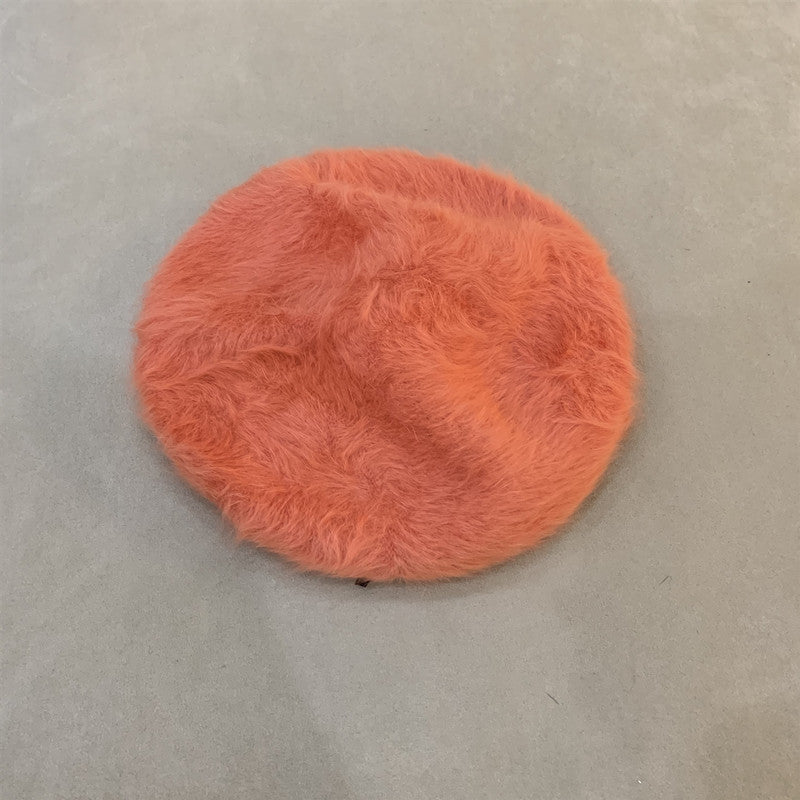 Japanese Style All Match Beret Women's Plush Autumn Winter Hat