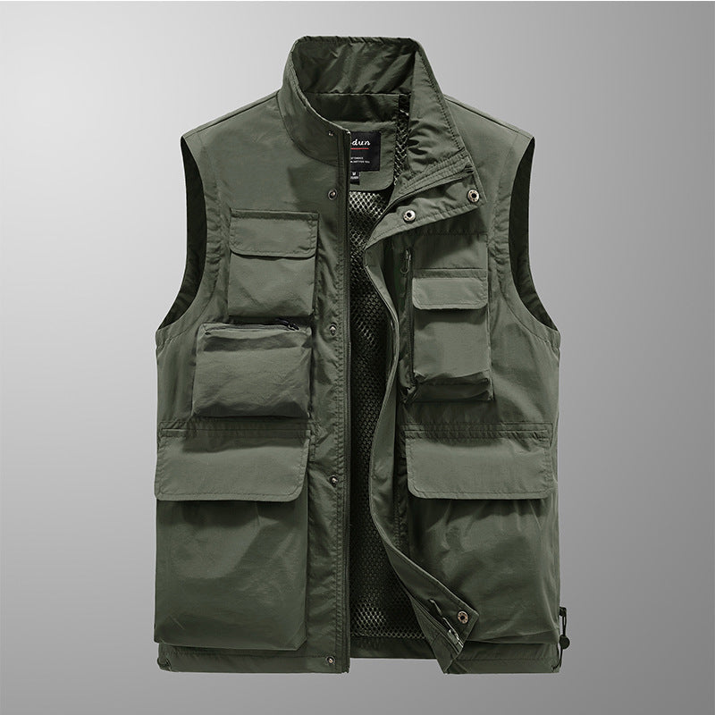 Multi-pocket Men's Vest Outdoor Sports Fishing