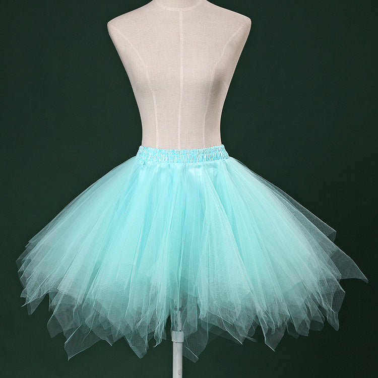 Half-length Pettiskirt Perform Dance Party Tulle Skirt Crinoline