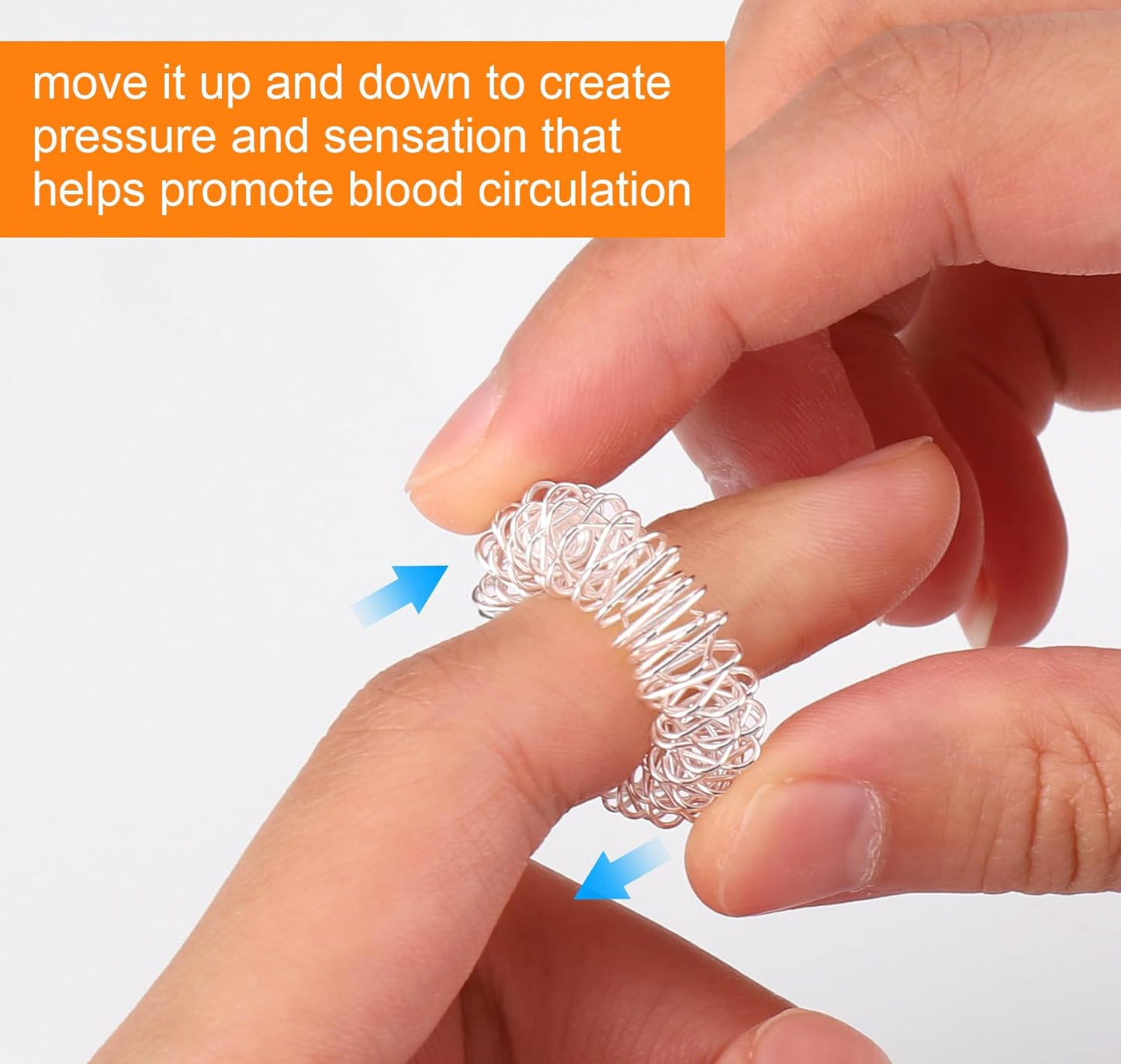 2Pcs Bolas Magnéticas De Acupresión, Bola De Masaje De Manos Con 5 Anillos De Masaje, Masaje Erizo Masajeador Bolas, Para Aliviar Las Manos Y Los Pies De Adultos Y Niños