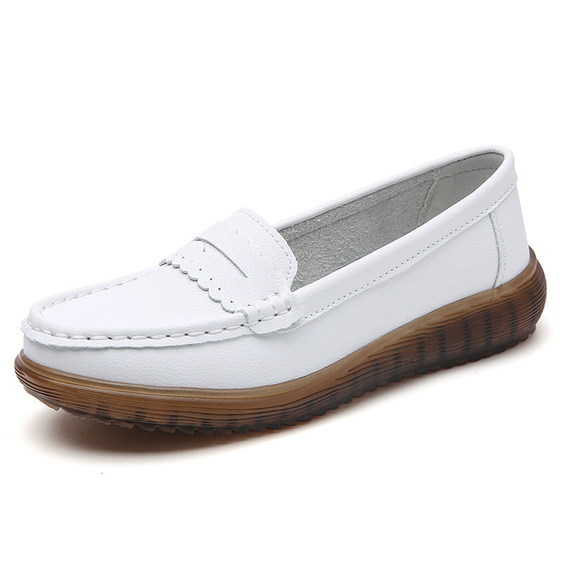Tendon Bottom Soft Bottom Cutout Breathable Shoes Flat Hole Shoes