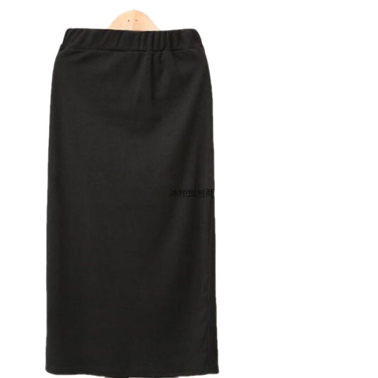 Straight One Step Sheath Elastic Plus Size Skirt