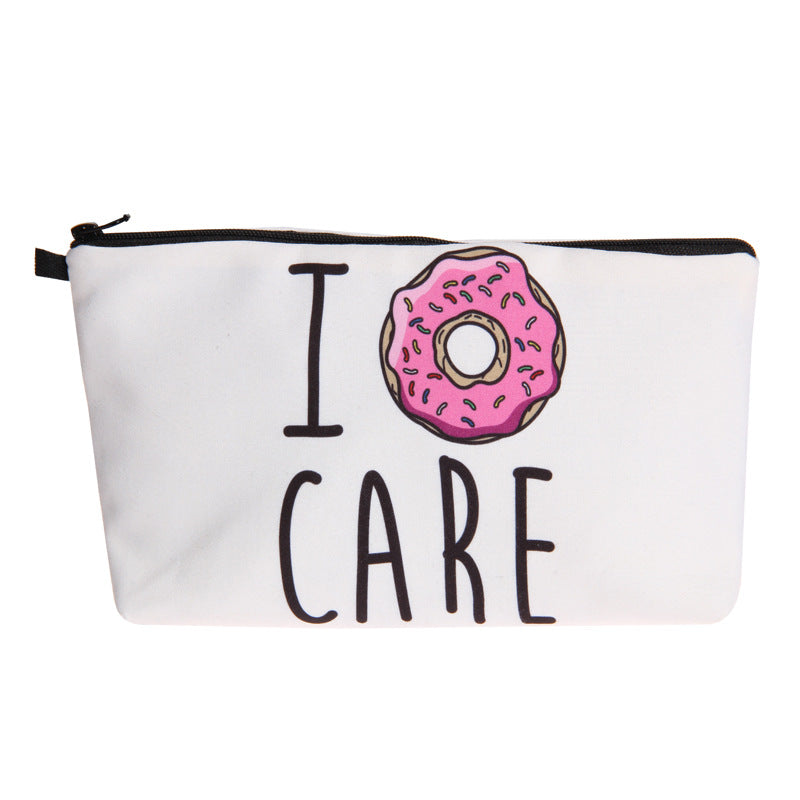 Letter Print Women's Cosmetic Clutch Multifunctional Storage Bag