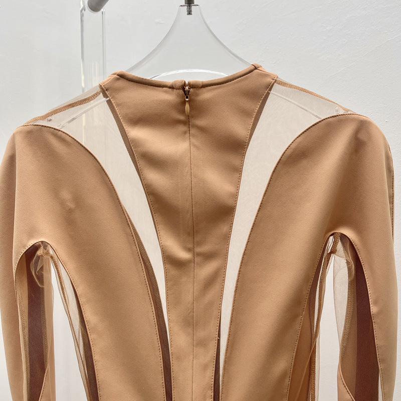 Light Luxury Women's New Corset Long-sleeved Bodysuit