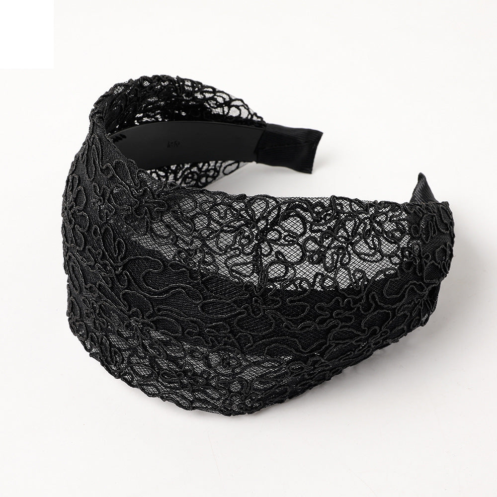 Lace Wide Brim Toothed Hair Hoop