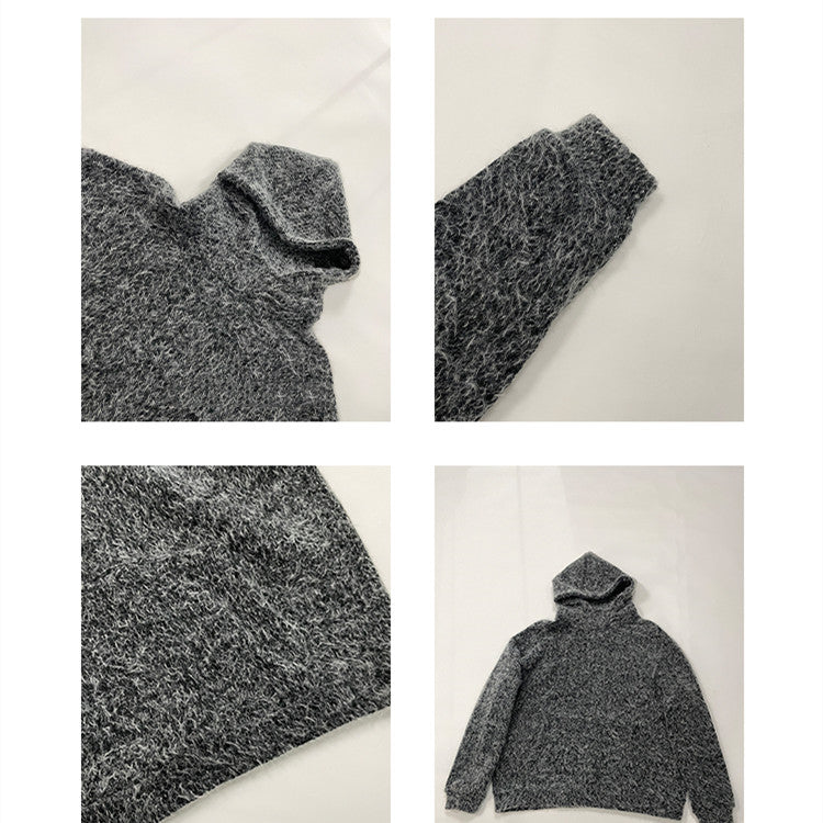 Men's Winter Thickened Pullover Long Sleeve Velvet Hooded Sweater