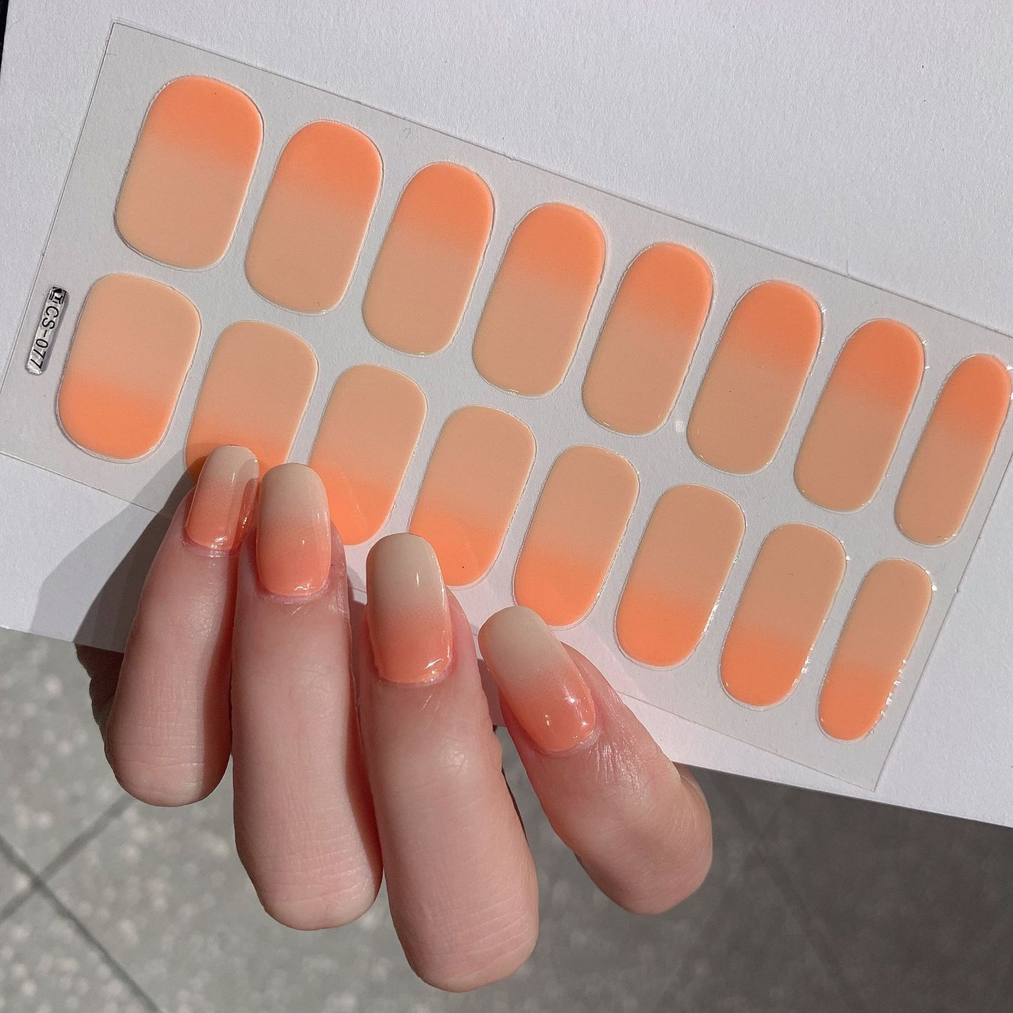 Gradient Color Nail Sticker Spring And Summer Comely Finger