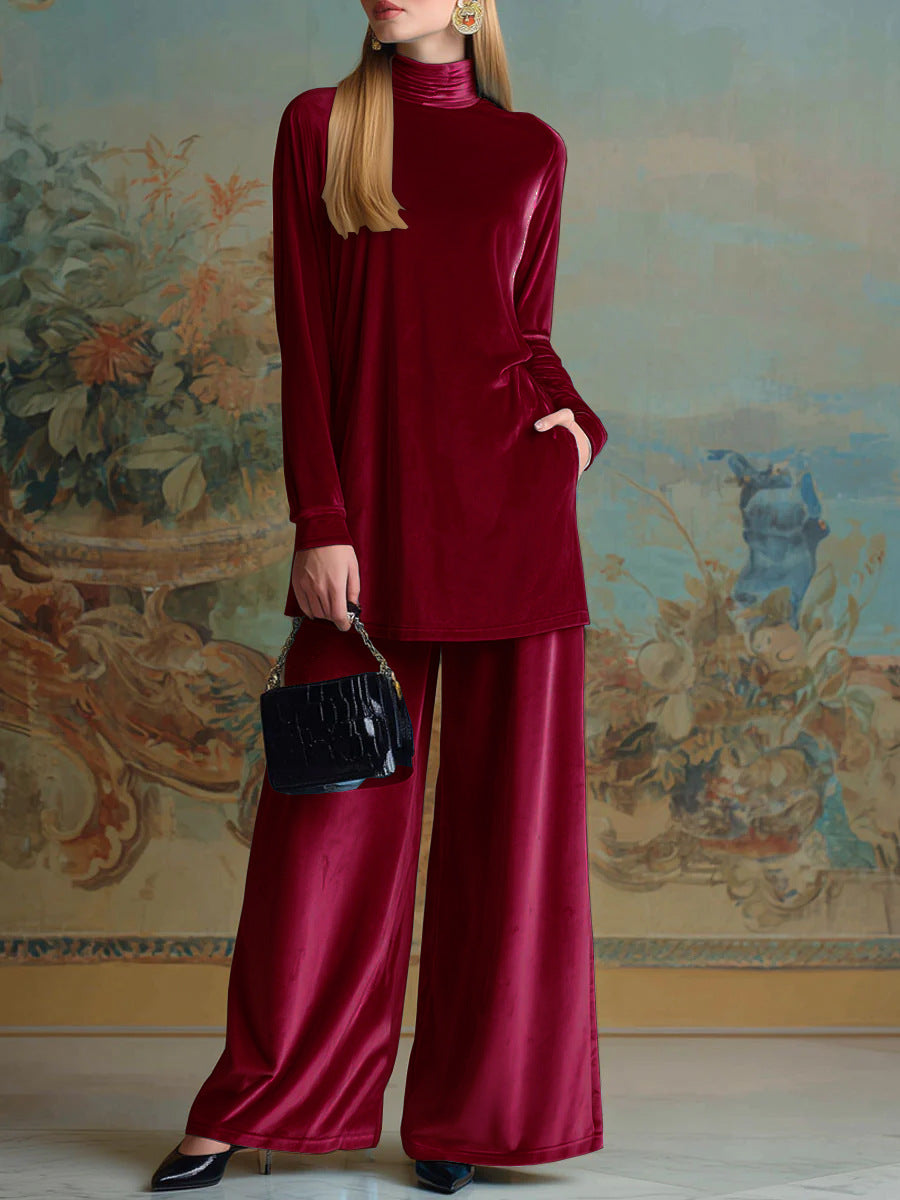 Side-split Design On The Top Pairs Perfectly With Wide-leg Pants