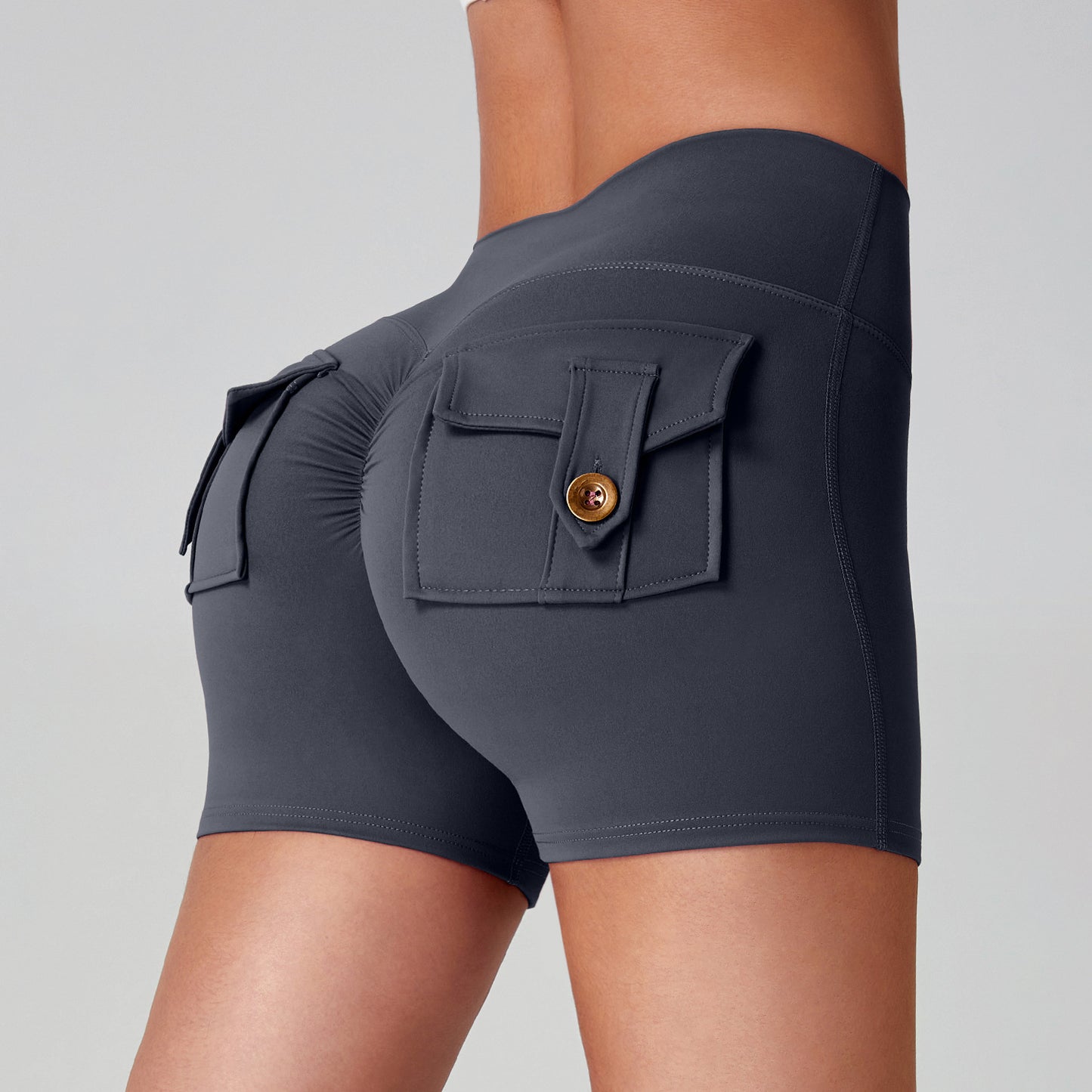Naked Women Feeling High Elastic Running Quick-drying Pants
