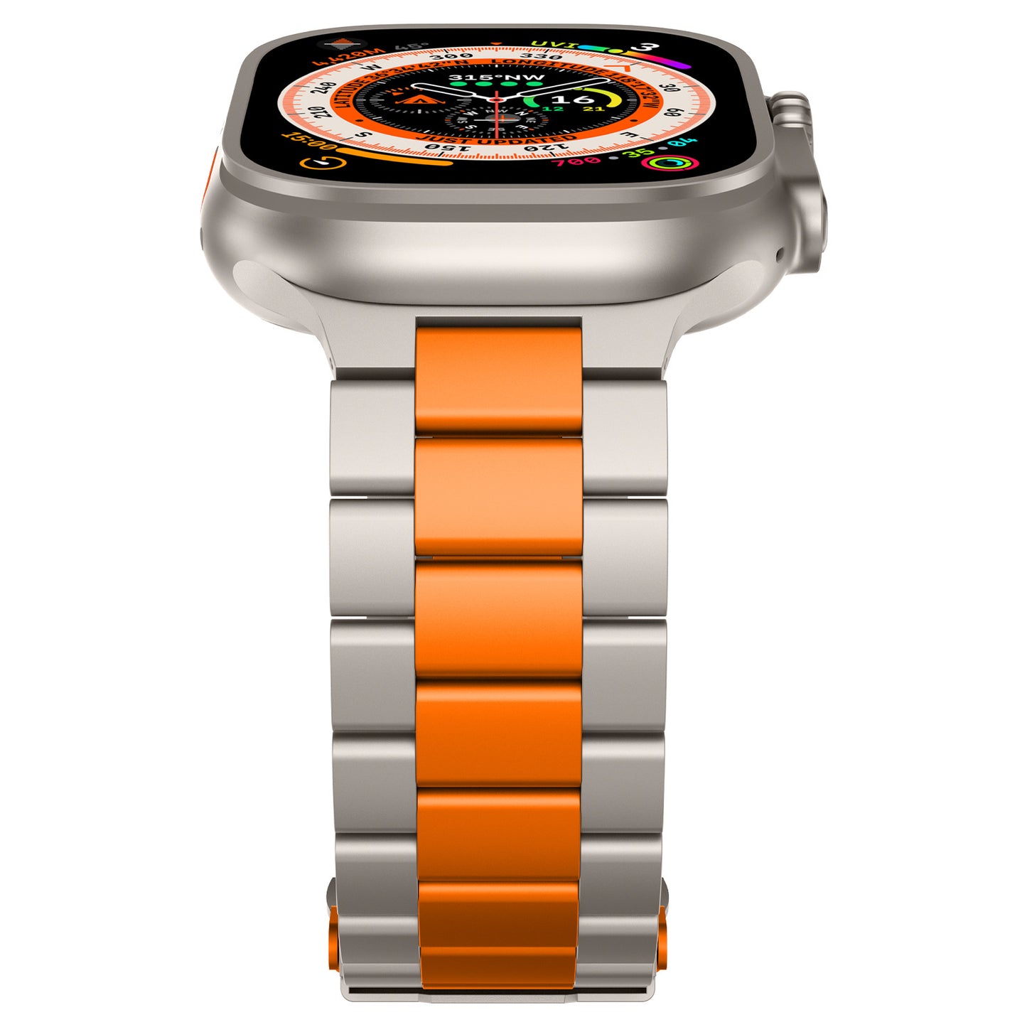 Suitable For Agpple Watch S10 Titanium Alloy Three-bead Strap