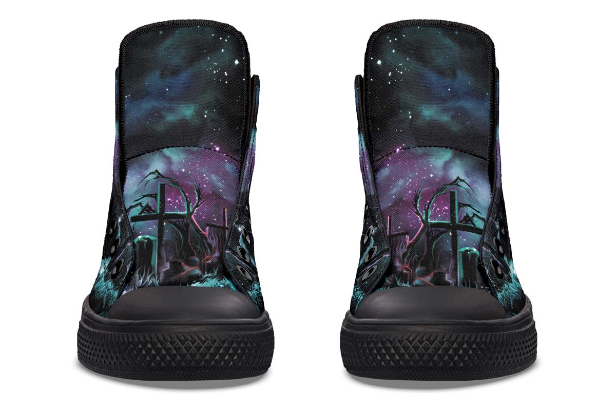 Printed Couple High-top Canvas Shoes
