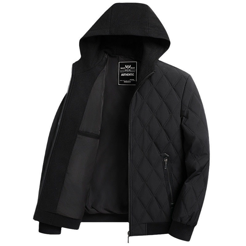 Men's Autumn And Winter Thickening Jacket Hooded