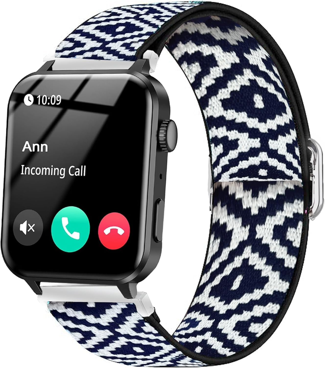 Compatible with IOWODO R30 Pro Bands, 20Mm Stretch Elastics Adjustable Strap Compatible with IOWODO R30 Pro/Touchelex Gaea Series K802 1.28 Smart Watch/Rlqa 54 1.83" Smart Watch (Colorful)