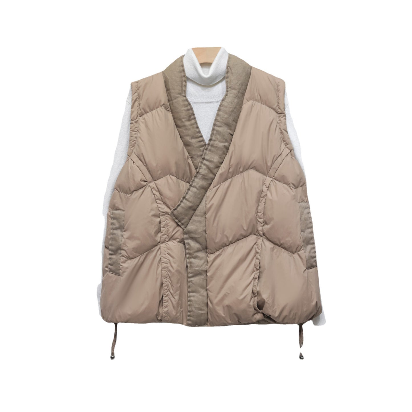Down Solid Color Stand-collar Vest Women's Down Jacket 90