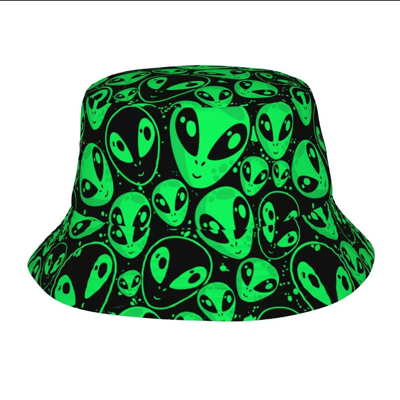 Creative Pattern Series Double-sided Wear Sunshade Breathable Bucket Hat