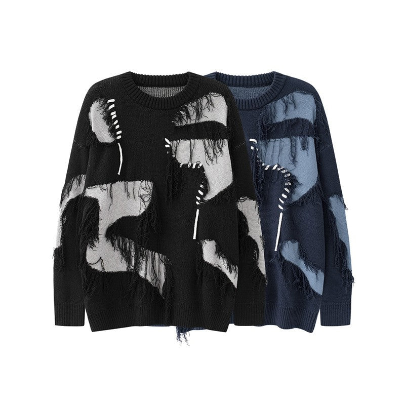 Original Retro Dark Lazy Sweater Knitted