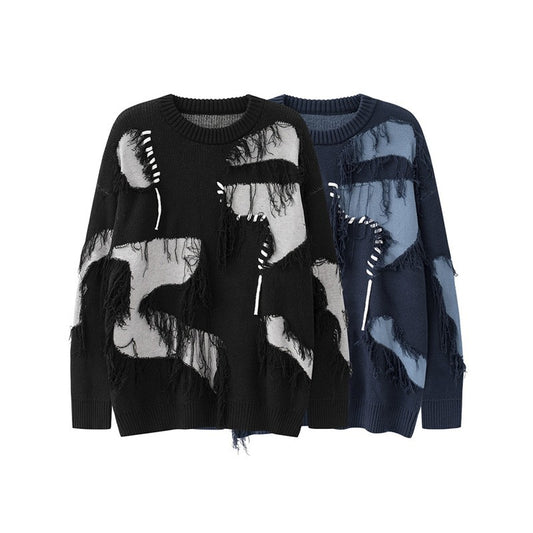 Original Retro Dark Lazy Sweater Knitted