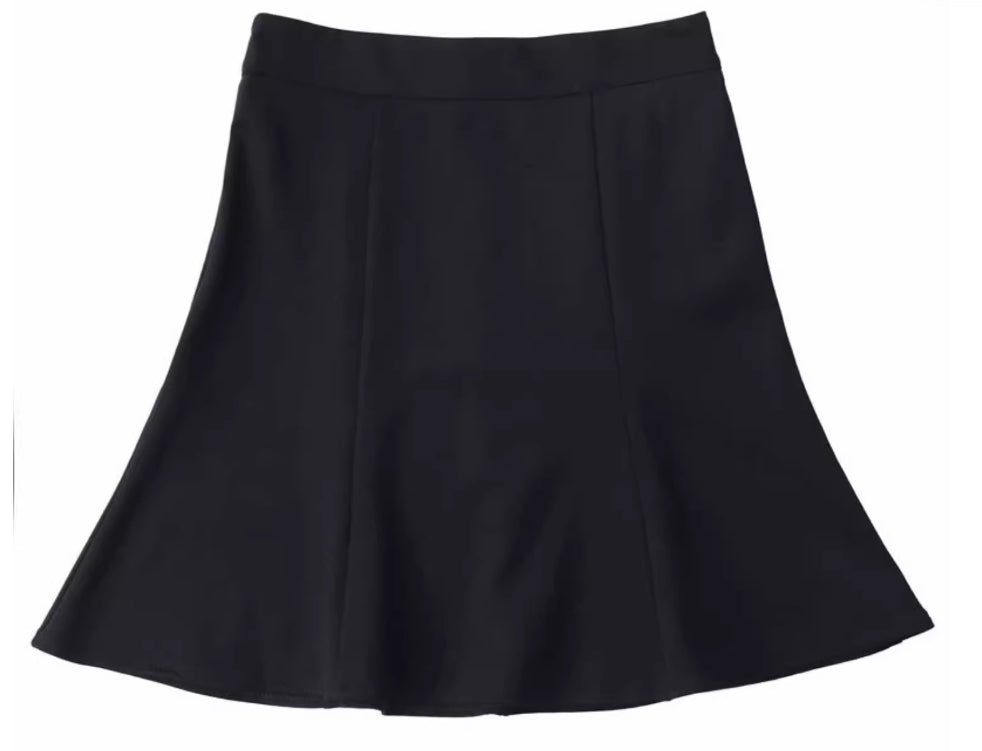 Women's Large Swing All-match Solid Color High Waist Skirt
