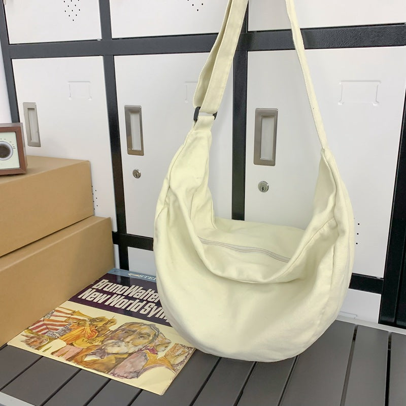 Trendy Large Capacity Dumpling Messenger Student Versatile Shoulder Bag