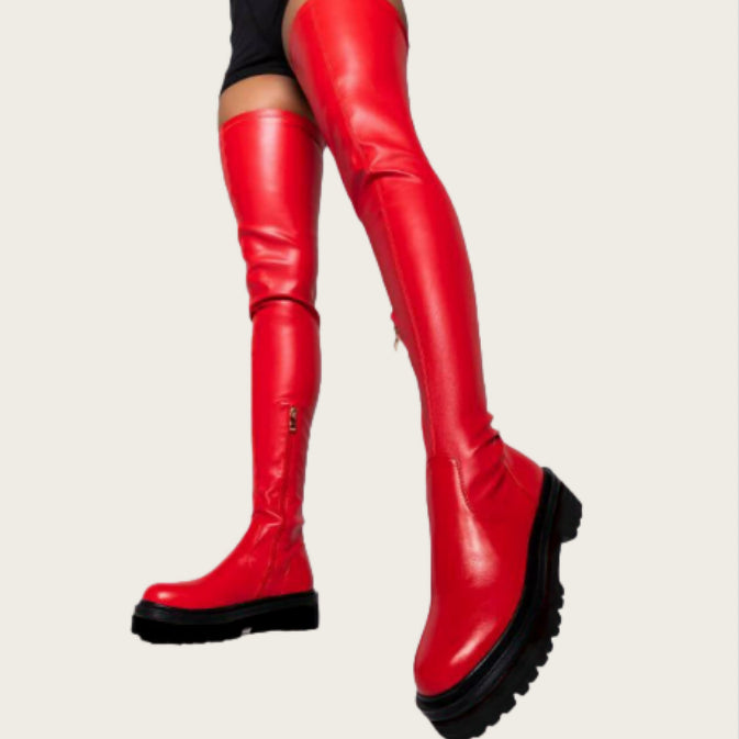 Over-the-knee Plush Boots For Women