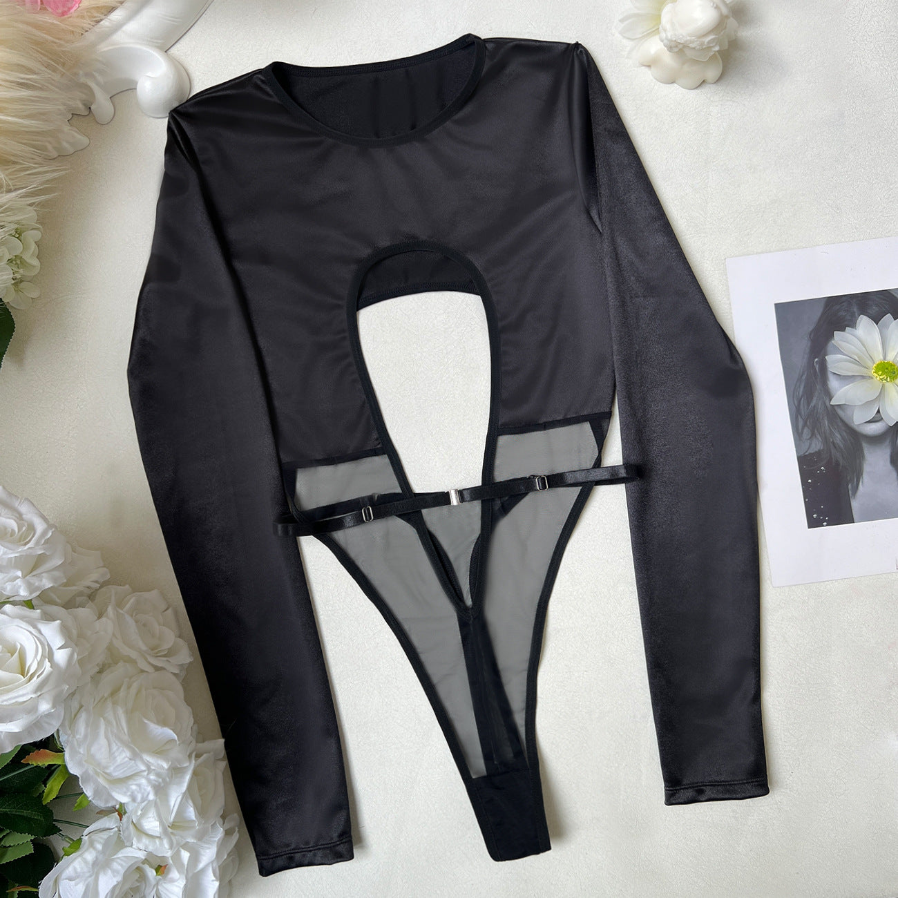 Rygløs heldragt med leggings til kvinder