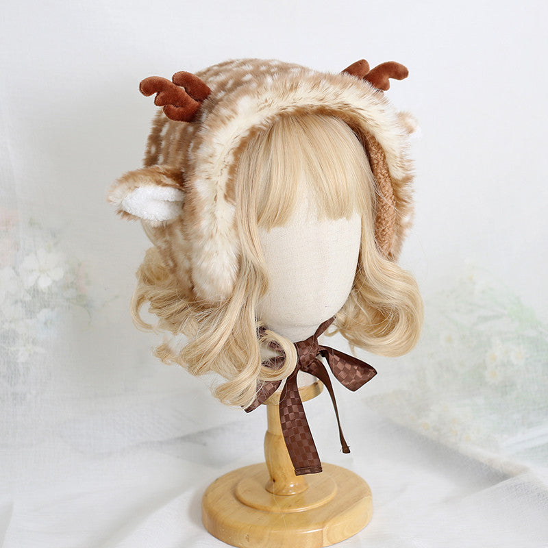 Elk Spotted Warm Hat With Ear Guards