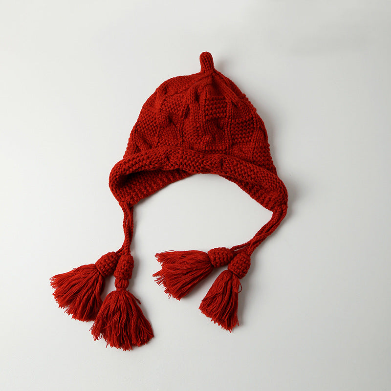 Ladies Winter Style Western Net Red All-match Hat