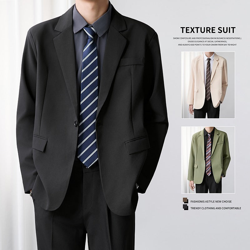 Herre Blazer i koreansk stil, trendy og casual forretningsjakke