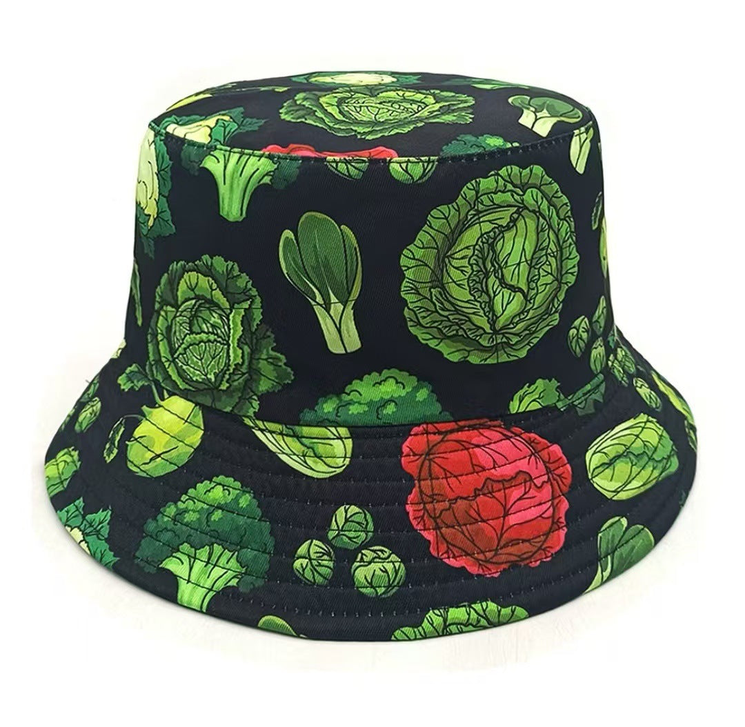 Creative Pattern Series Double-sided Wear Sunshade Breathable Bucket Hat