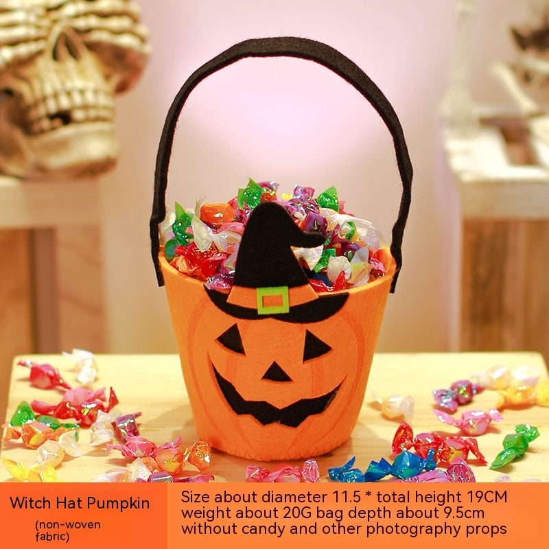 Halloween Pumpkin Bag Portable Children Props
