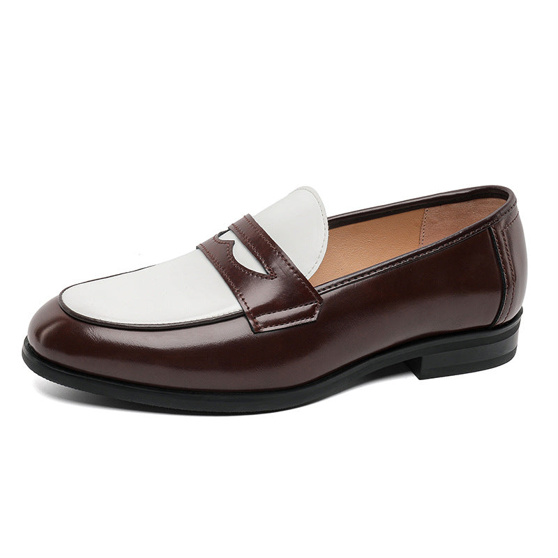 New Stylish All-match Mens Slip-on Casual Leather Shoes